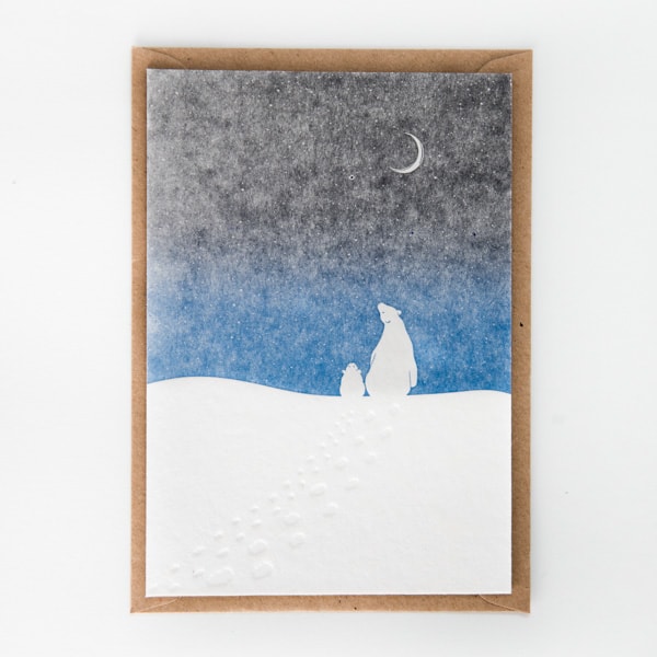 Christmas card - Polar bears